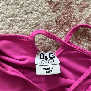 D&G Junior pink tank